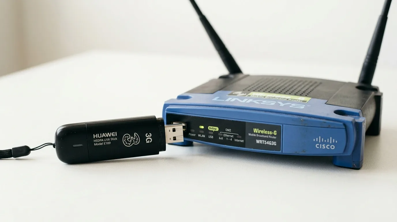 Vintage 3G USB modem and mobile broadband hardware